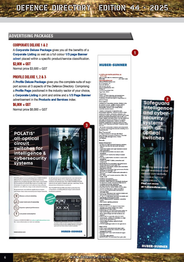 Australian & New Zealand Defence Directory Media Kit Page 6